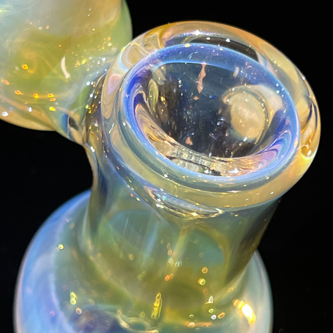 Silver Fume Sherlock Bubbler Glass Pipe Cose Glass   