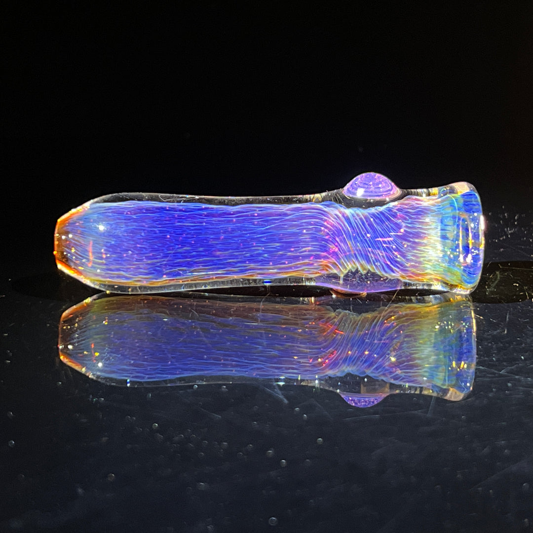 Thick Purple Chillum Glass Pipe Chuck Glass   