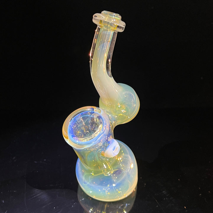 Silver Fume Sherlock Bubbler Glass Pipe Cose Glass   