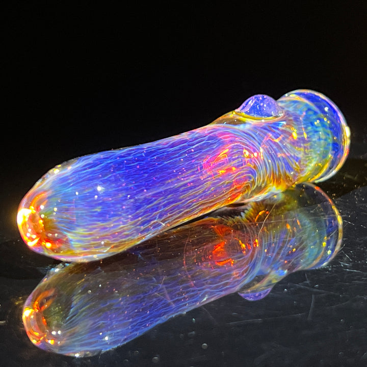 Thick Purple Chillum Glass Pipe Chuck Glass   