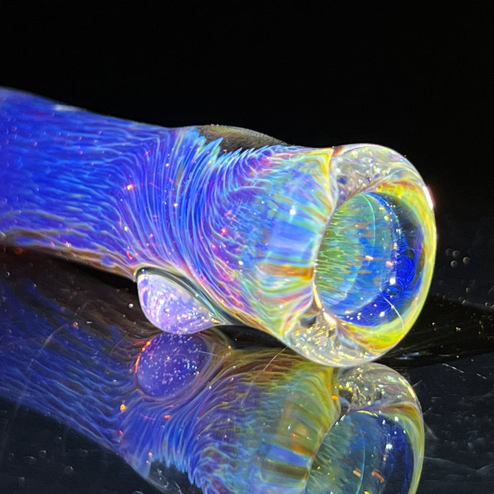 Thick Purple Chillum Glass Pipe Chuck Glass   