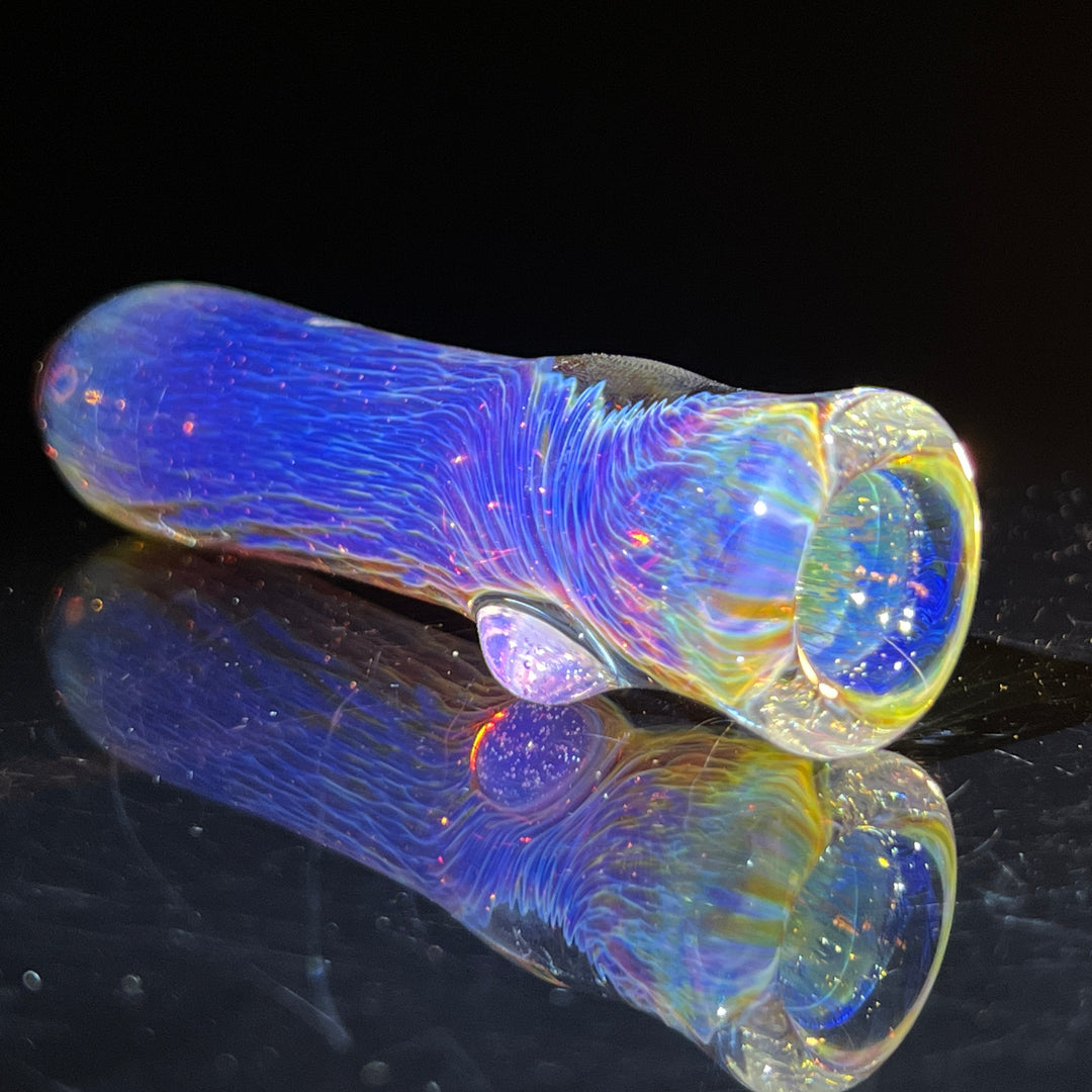 Thick Purple Chillum Glass Pipe Chuck Glass   