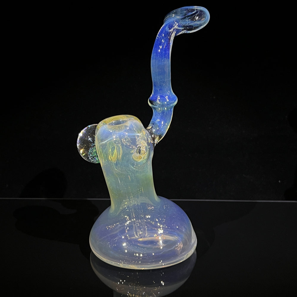 Silver Fumed XL Sherlock Bubbler Glass Pipe Tako Glass