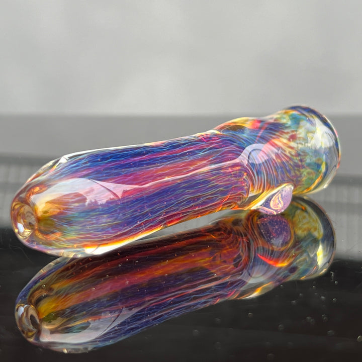 Thick Purple Pipe + Chillum + Case Combo Glass Pipe Chuck Glass   