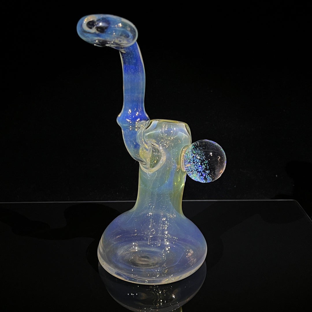 Silver Fumed XL Sherlock Bubbler Glass Pipe Tako Glass