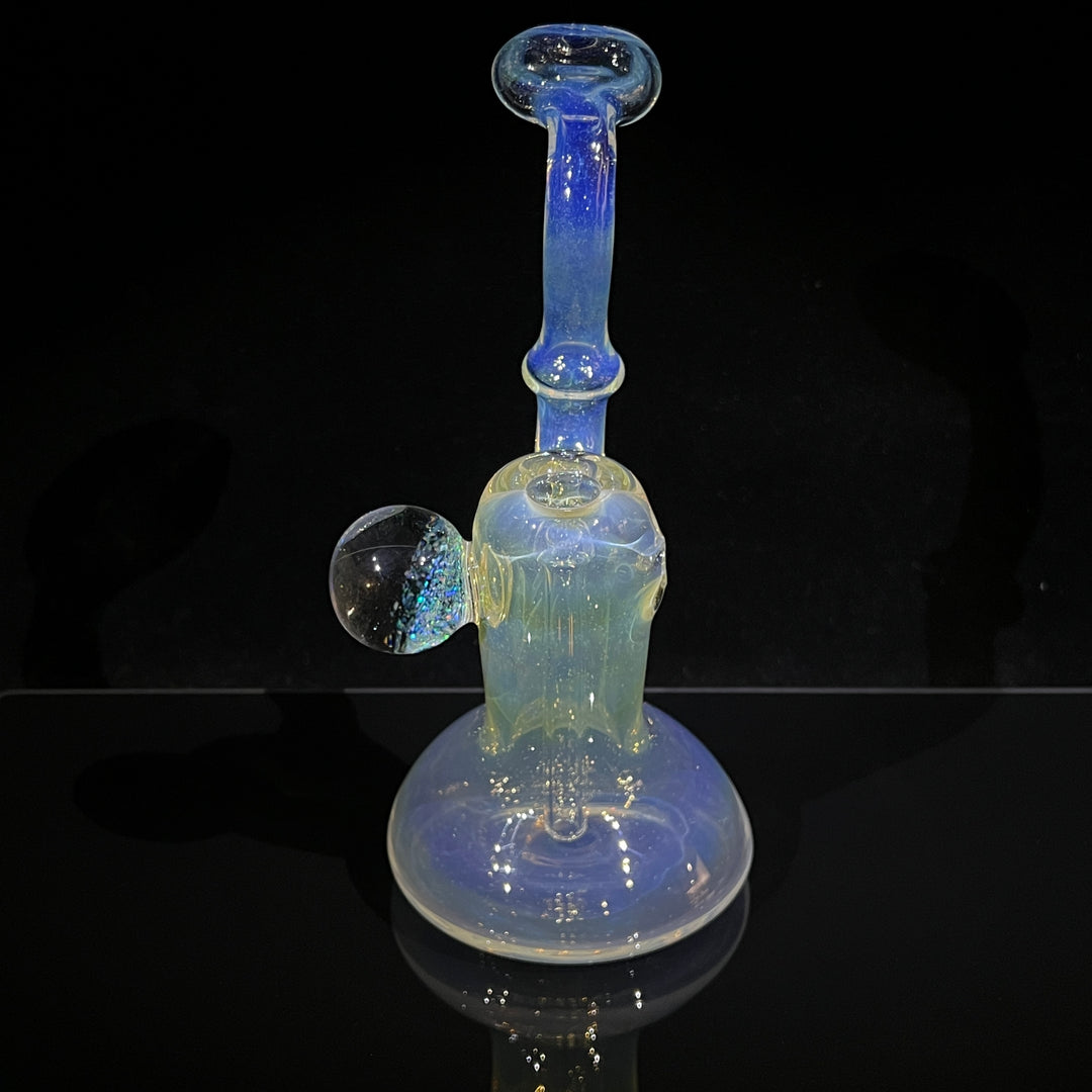 Silver Fumed XL Sherlock Bubbler Glass Pipe Tako Glass