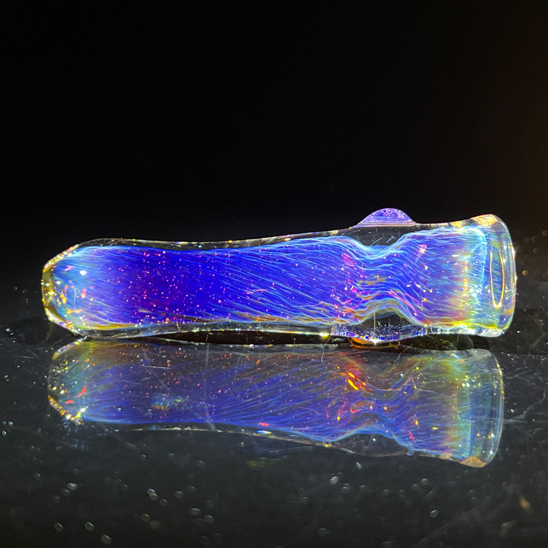 Thick Purple Chillum Glass Pipe Chuck Glass   