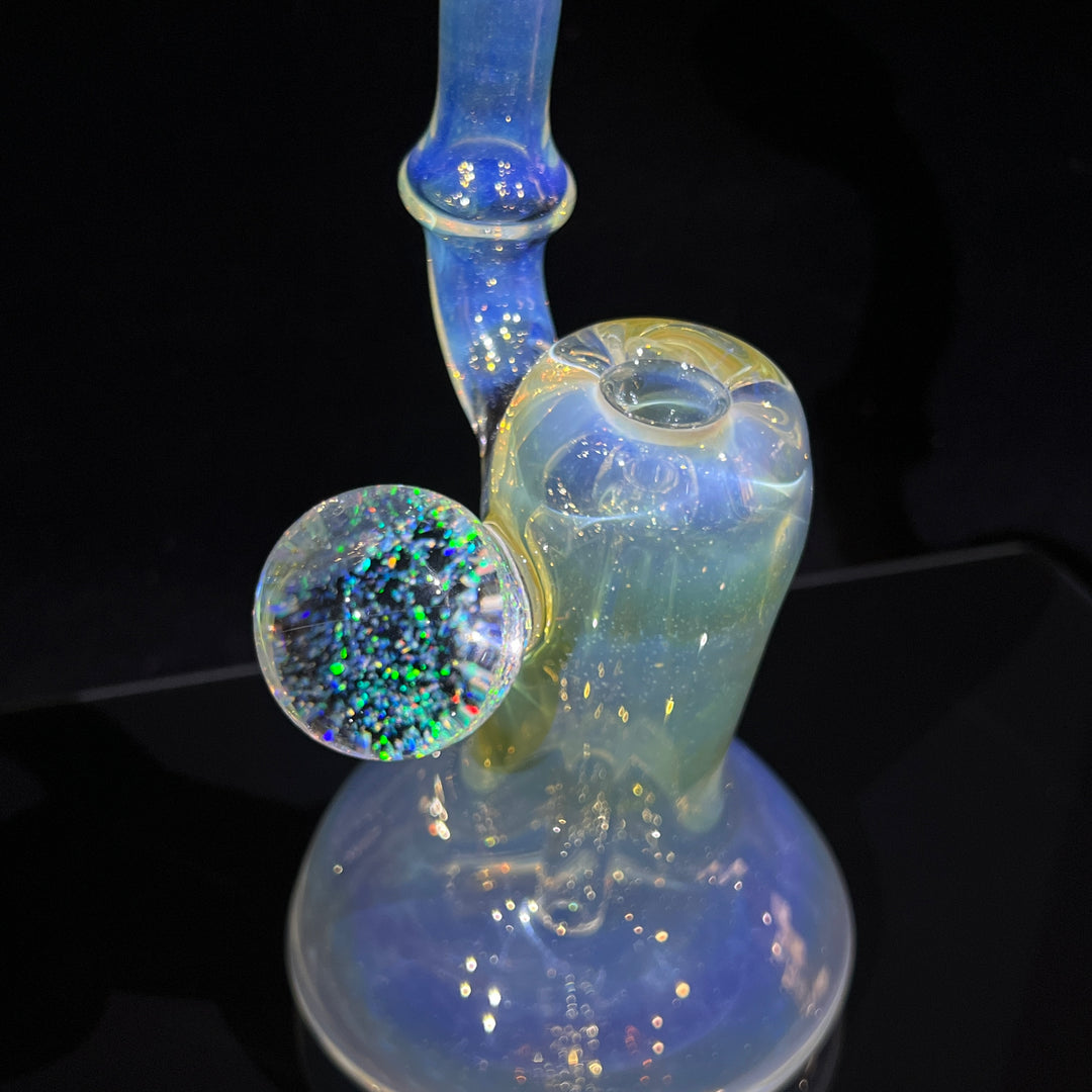 Silver Fumed XL Sherlock Bubbler Glass Pipe Tako Glass