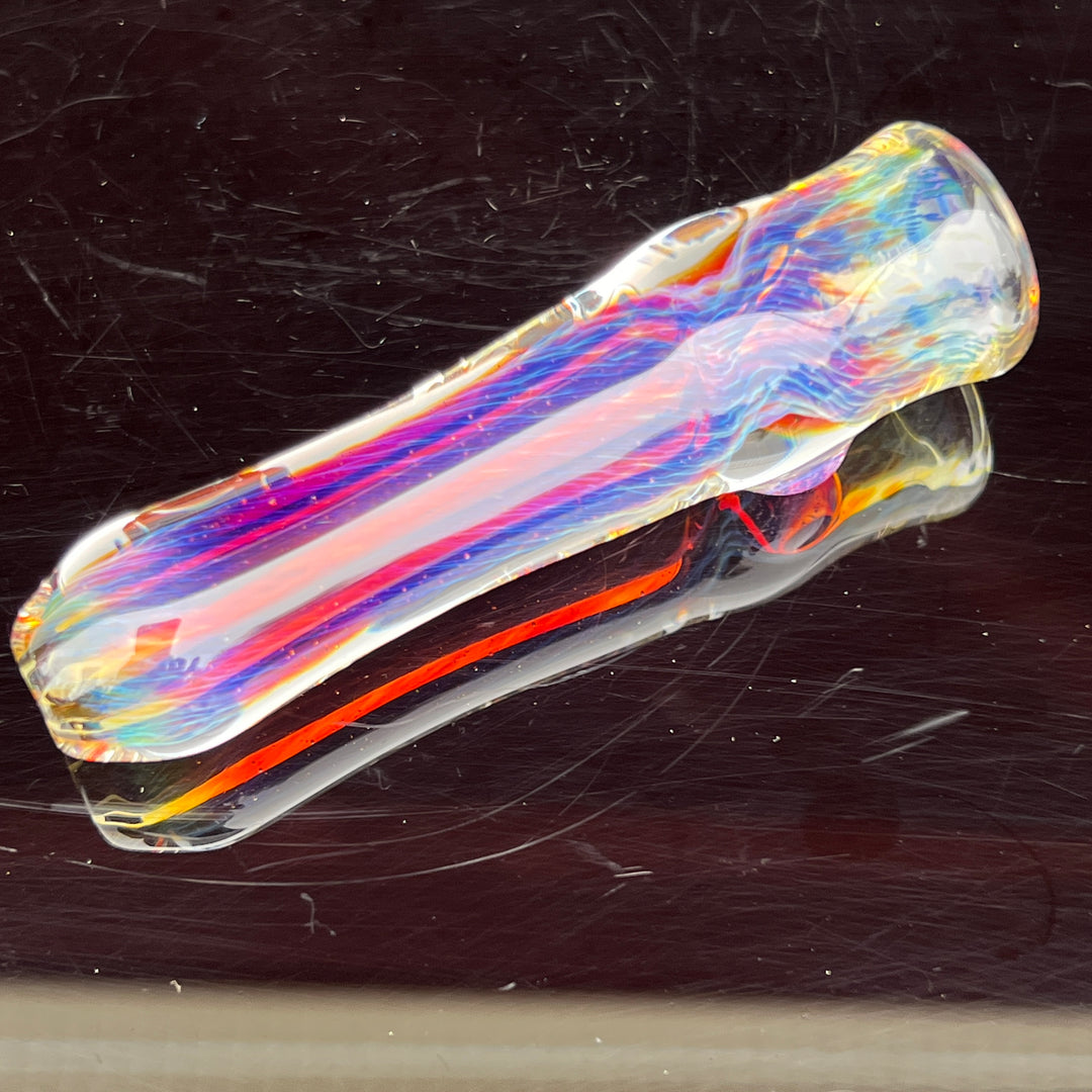 Thick Purple Chillum Glass Pipe Chuck Glass   