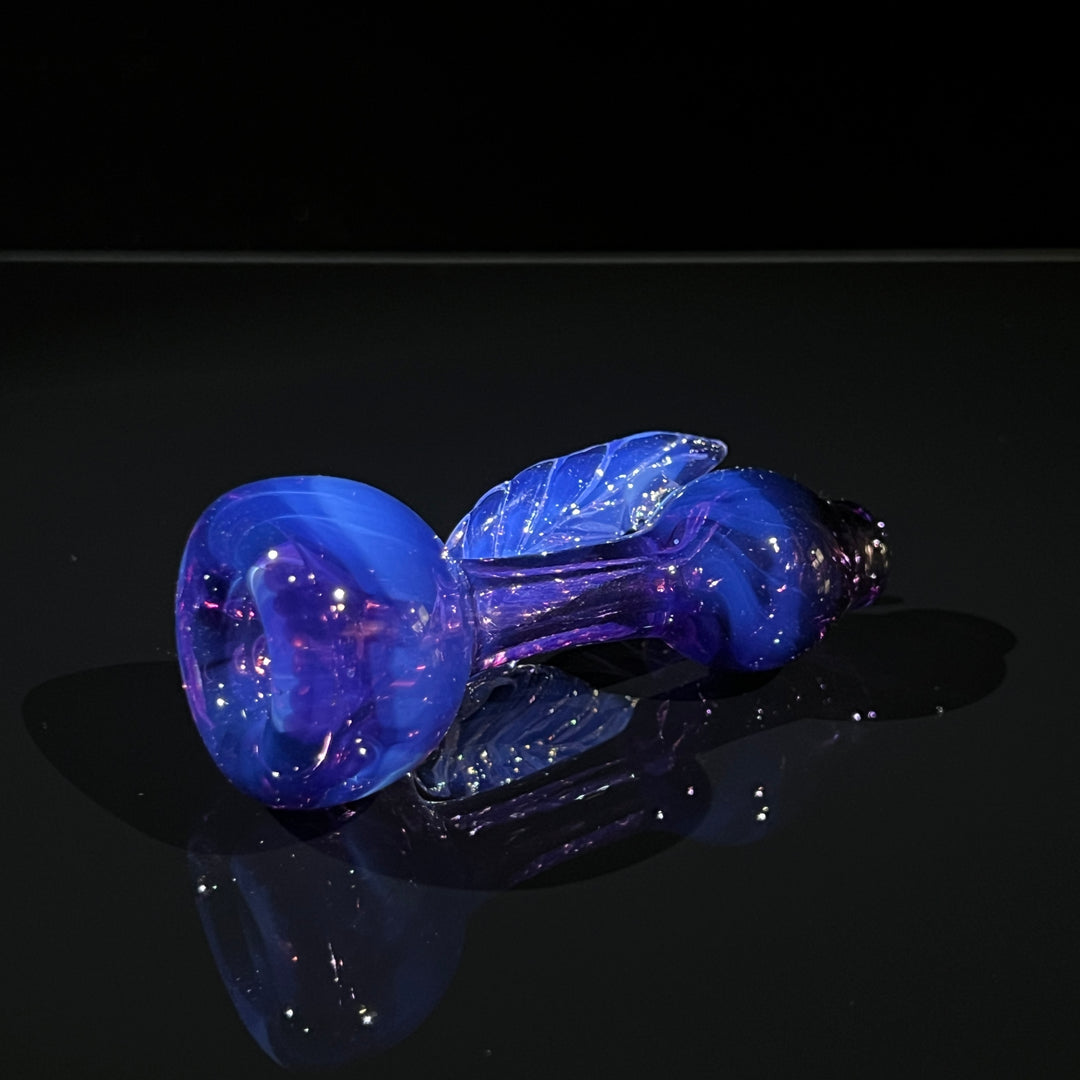 Purple Leaf Chillum Glass Pipe Beezy Glass