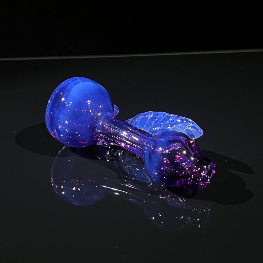 Purple Leaf Chillum Glass Pipe Beezy Glass