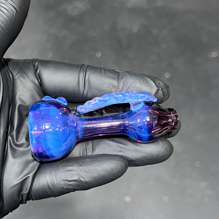 Purple Leaf Chillum Glass Pipe Beezy Glass