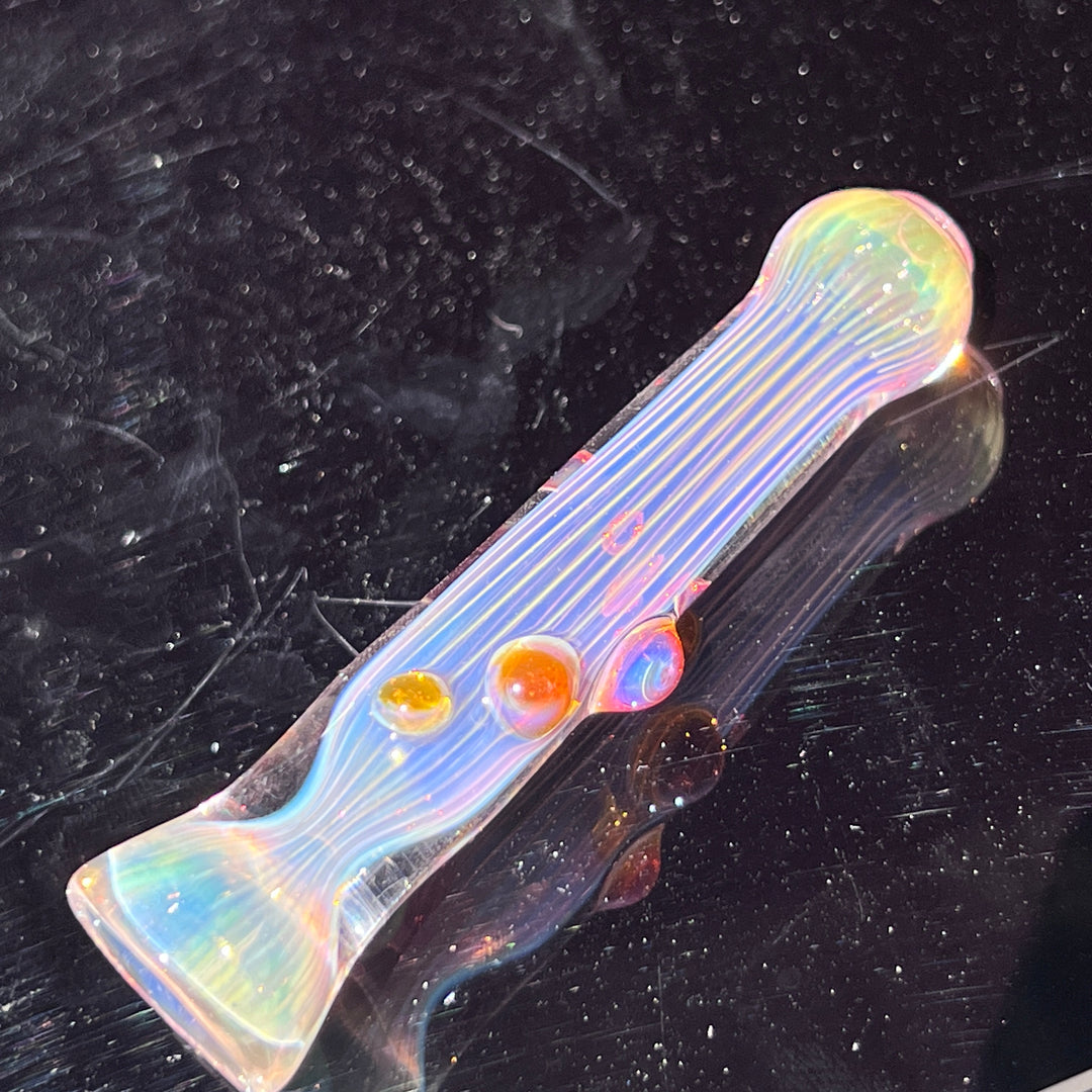 Comtrex Gold Fume Chillum Glass Pipe Schutz Glass   