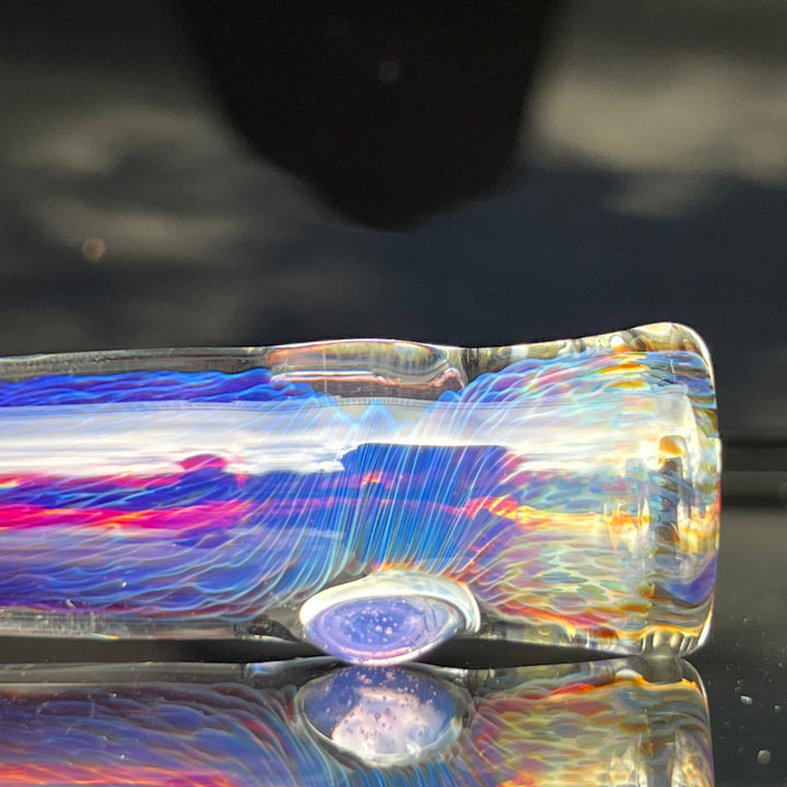 Thick Purple Chillum Glass Pipe Chuck Glass