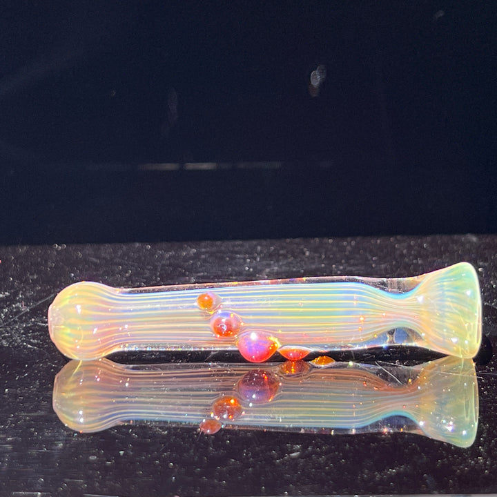 Comtrex Gold Fume Chillum Glass Pipe Schutz Glass   