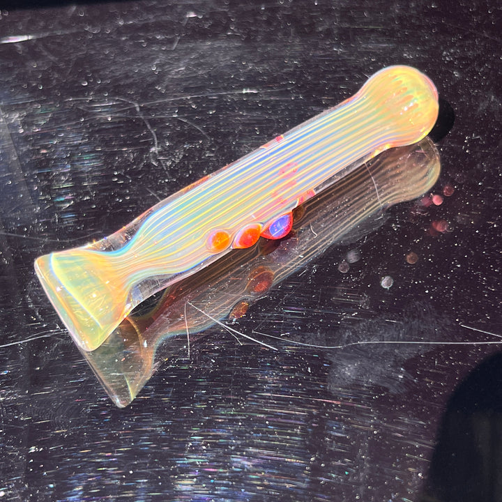 Comtrex Gold Fume Chillum Glass Pipe Schutz Glass   