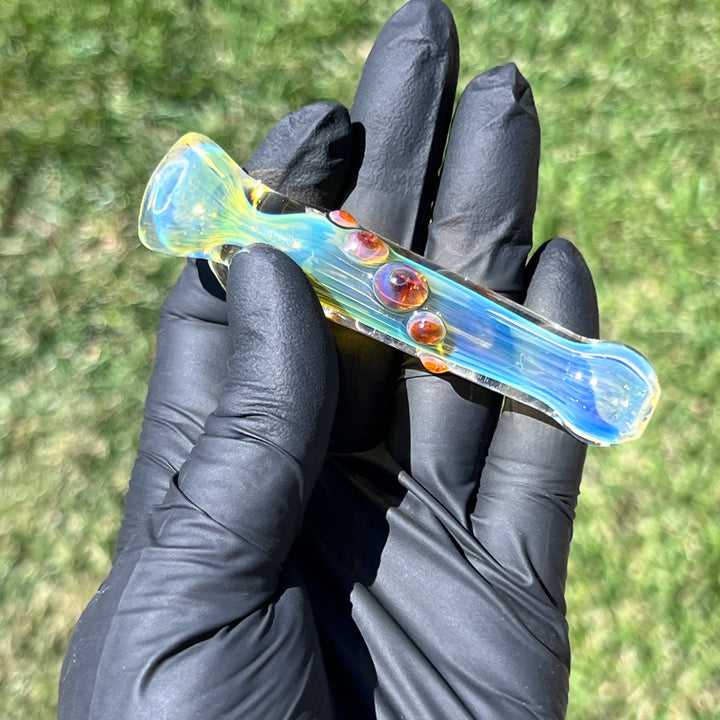 Comtrex Silver Fume Chillum Glass Pipe Schutz Glass   