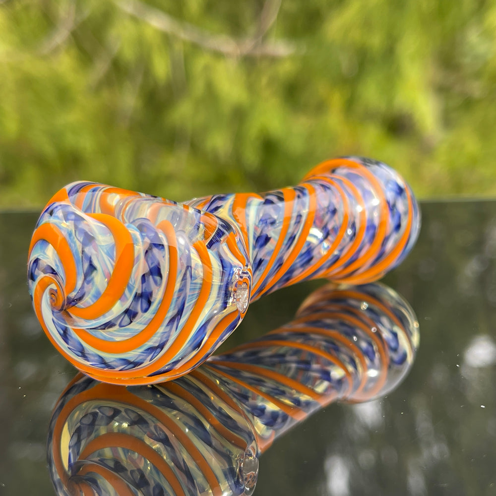 Color Inside Out Spoon Glass Pipe Tiny Mike