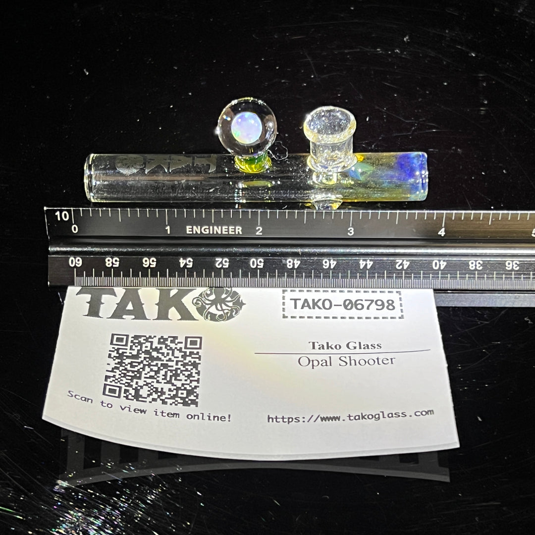 Opal Shooter Glass Pipe Tako Glass   