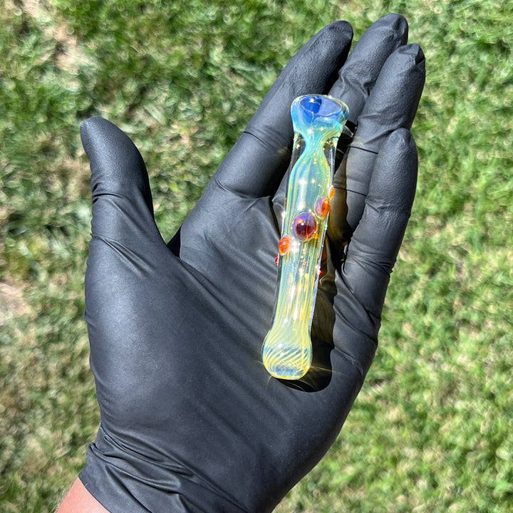 Comtrex Silver Fume Chillum Glass Pipe Schutz Glass   