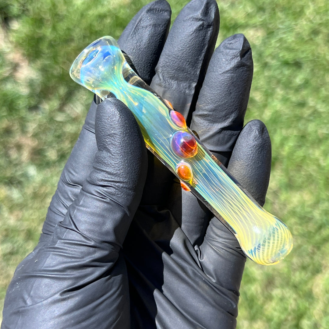 Comtrex Silver Fume Chillum Glass Pipe Schutz Glass   