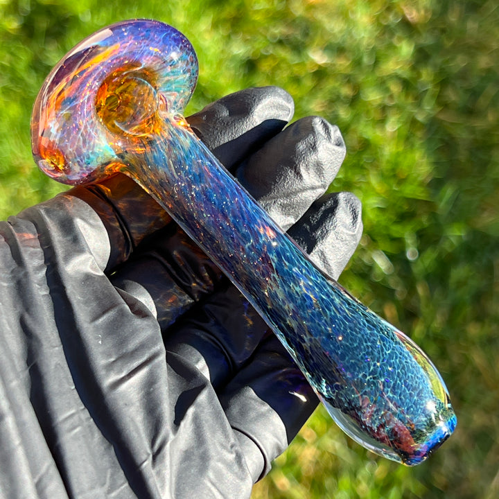 Blue Frit Pipe Glass Pipe Beezy Glass