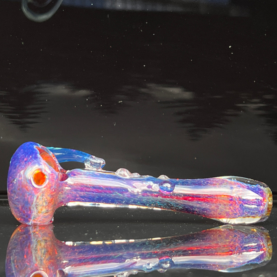 Blue Frit Horn Pipe Glass Pipe Beezy Glass