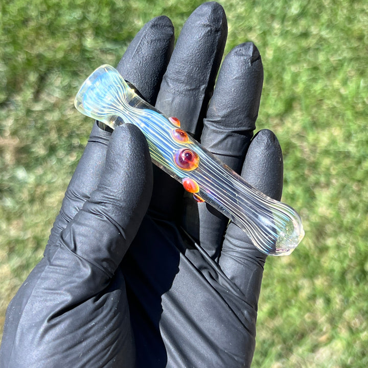 Comtrex Silver Fume Chillum Glass Pipe Schutz Glass   