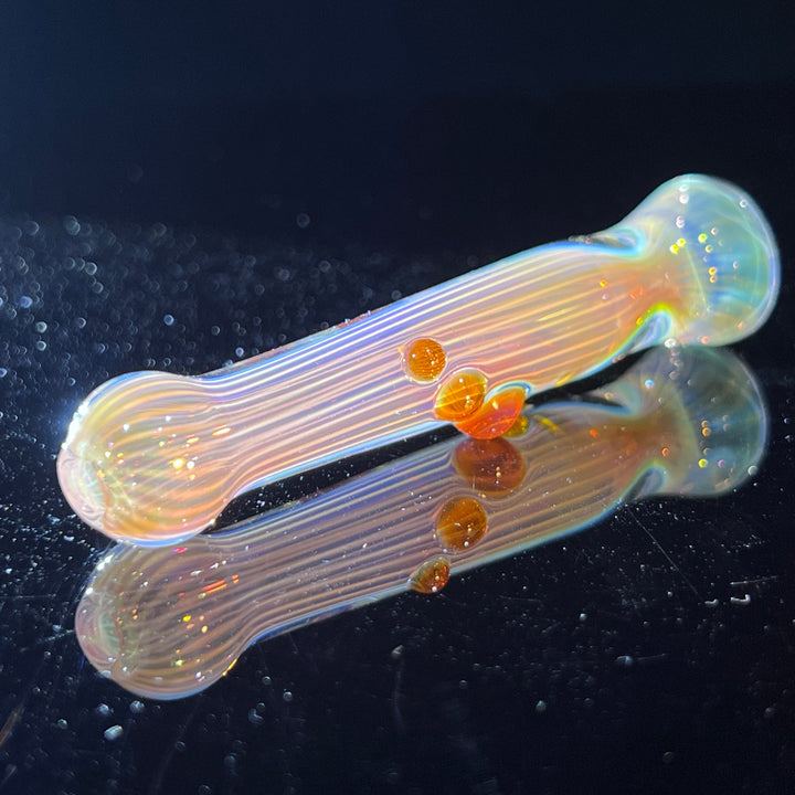 Comtrex Gold Fume Chillum Glass Pipe Schutz Glass   