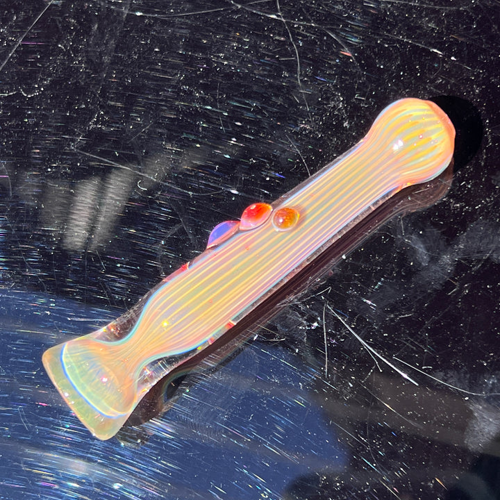 Comtrex Gold Fume Chillum Glass Pipe Schutz Glass   