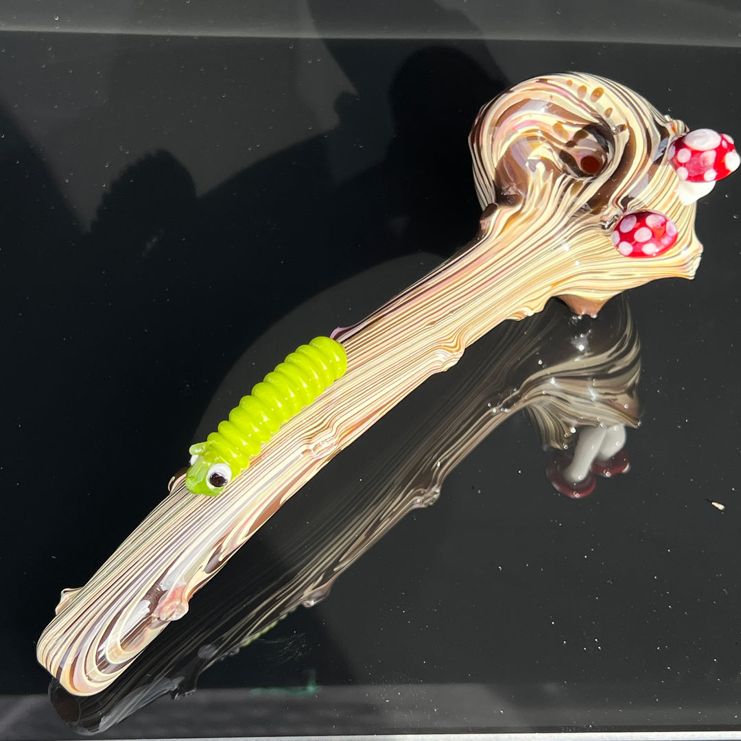 Wood Grain Caterpillar Gandalf Pipe Glass Pipe Wazoo Glass