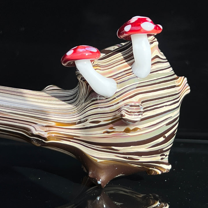 Wood Grain Caterpillar Gandalf Pipe Glass Pipe Wazoo Glass