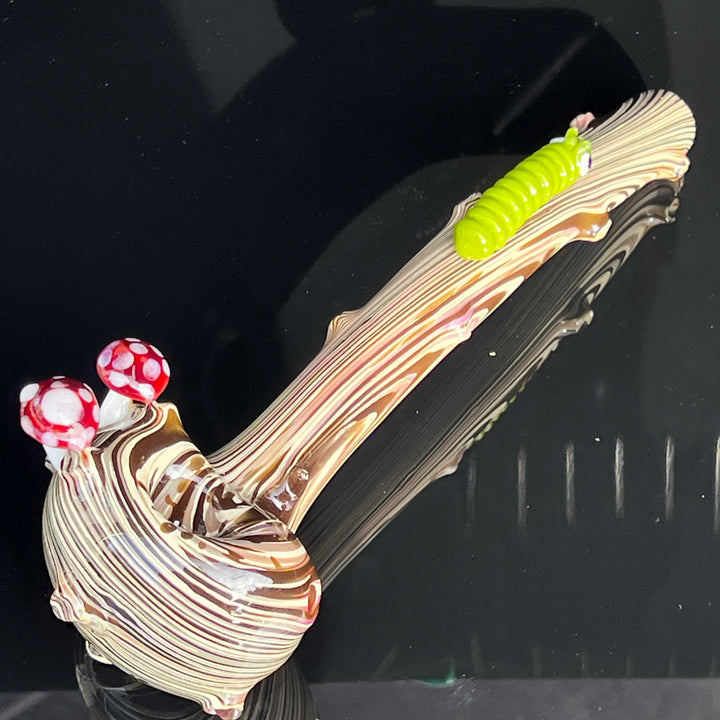 Wood Grain Caterpillar Gandalf Pipe Glass Pipe Wazoo Glass