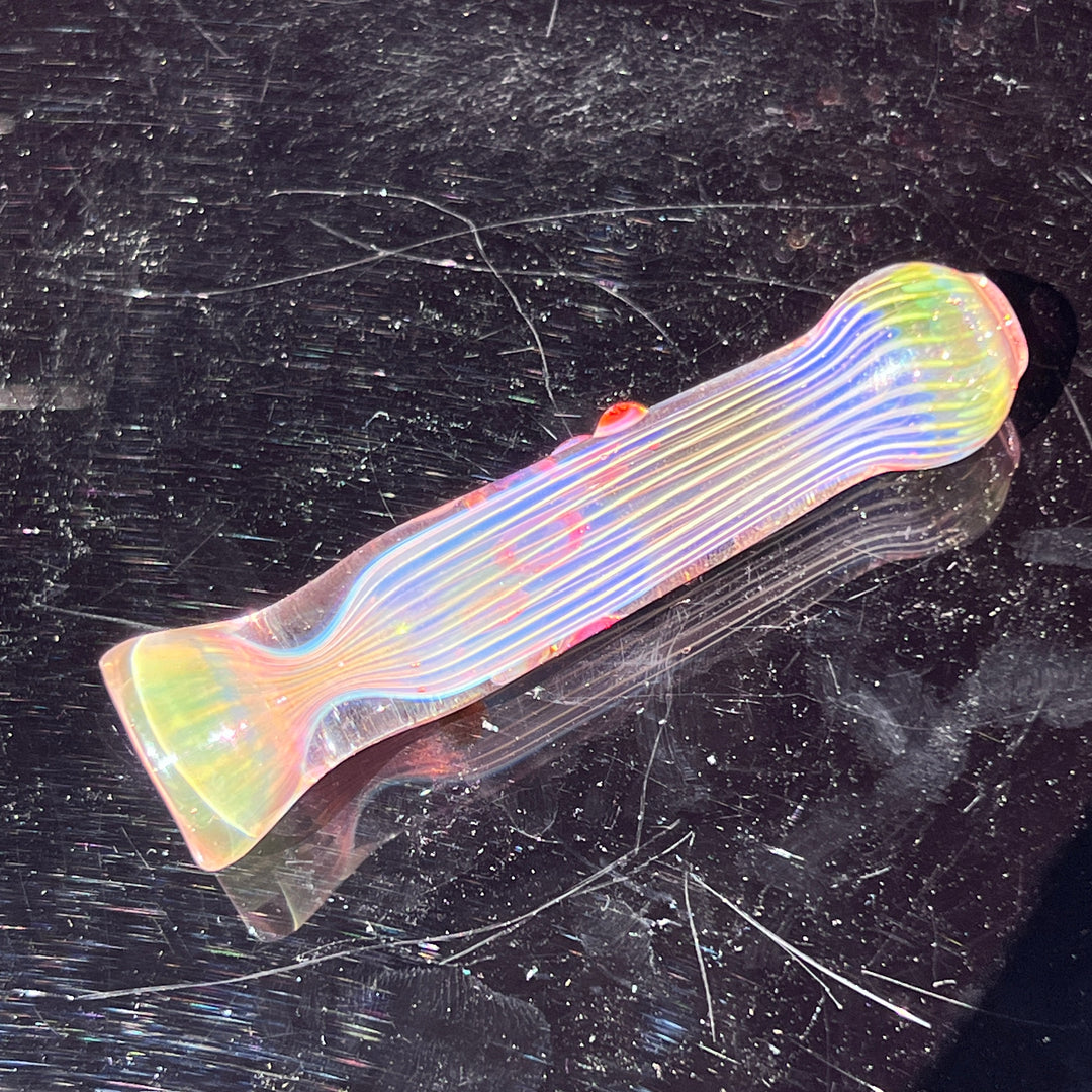 Comtrex Gold Fume Chillum Glass Pipe Schutz Glass   