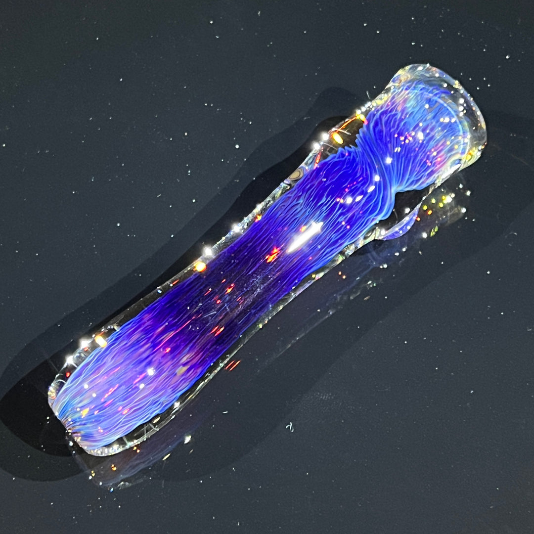 Thick Purple Chillum Glass Pipe Chuck Glass