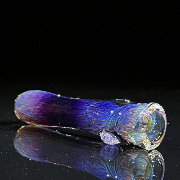 Thick Purple Chillum Glass Pipe Chuck Glass