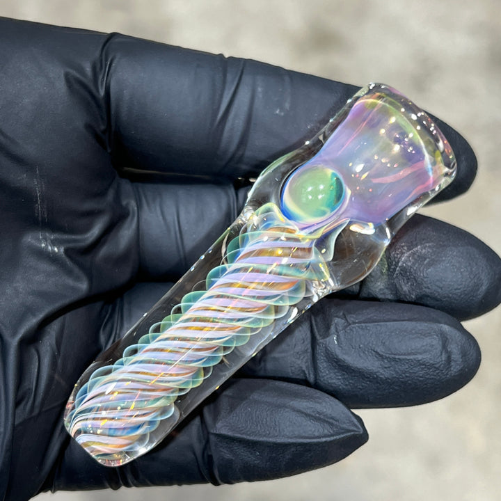 Thick Fume Chillum 4 Glass Pipe Chuck Glass   