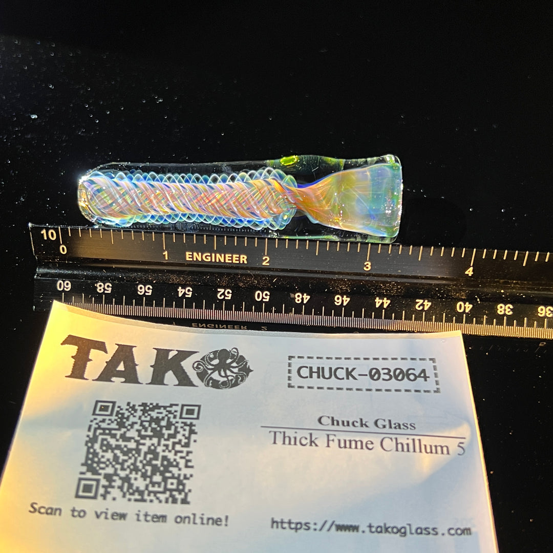 Thick Fume Chillum 5 Glass Pipe Chuck Glass   