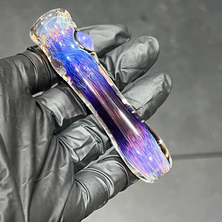 Thick Purple Chillum Glass Pipe Chuck Glass