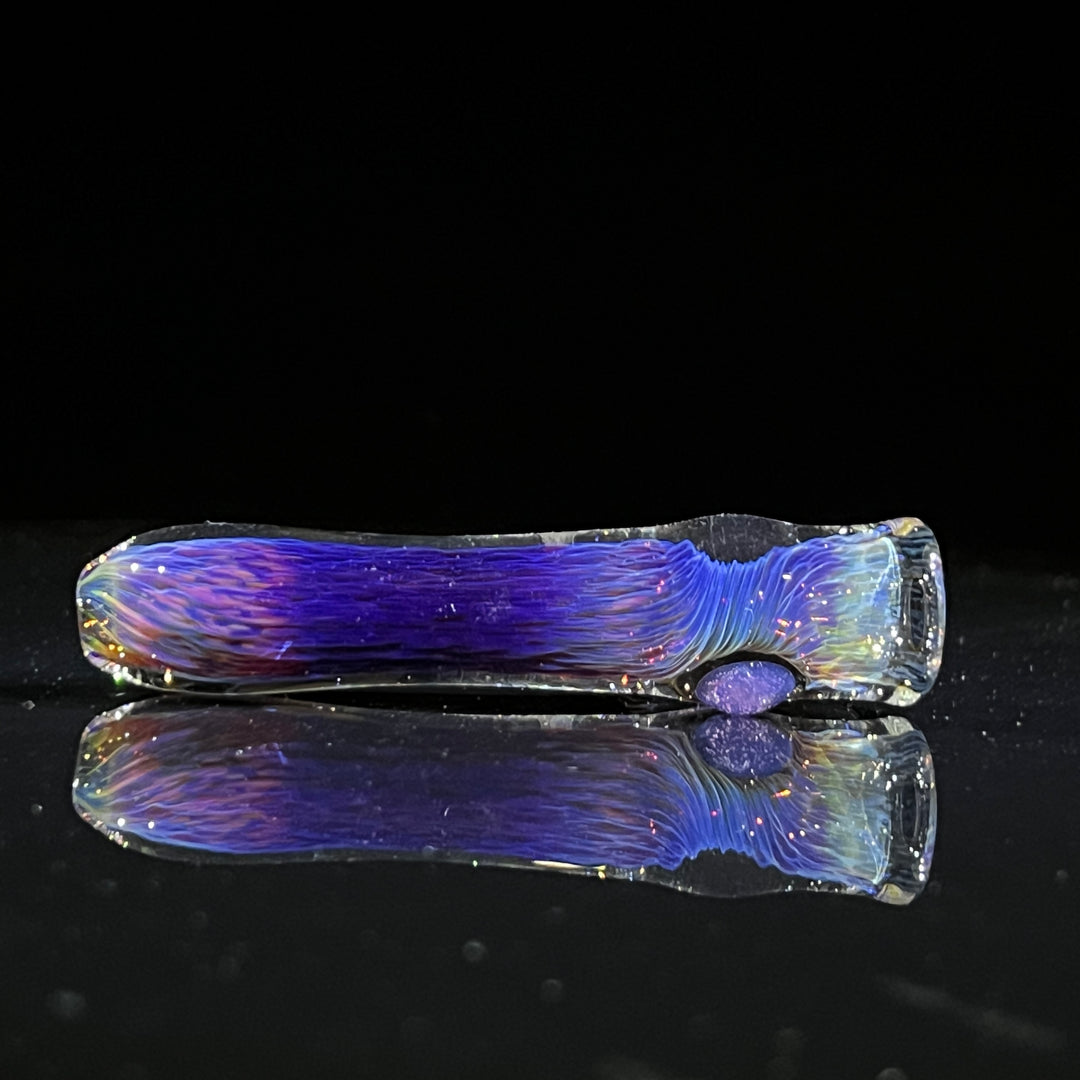 Thick Purple Chillum Glass Pipe Chuck Glass