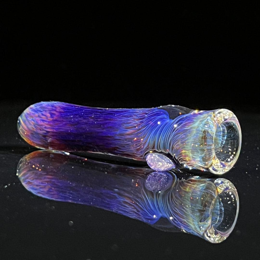 Thick Purple Chillum Glass Pipe Chuck Glass