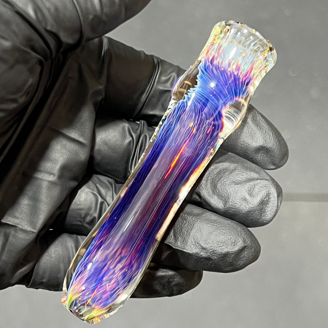 Thick Purple Chillum Glass Pipe Chuck Glass