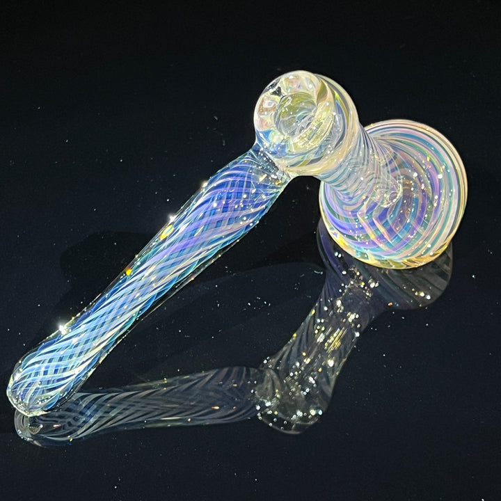 Thick Fumed Hammer Bubbler Glass Pipe Chuck Glass