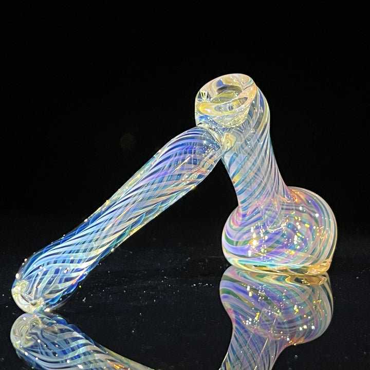 Thick Fumed Hammer Bubbler Glass Pipe Chuck Glass