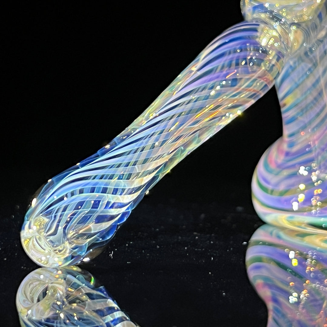 Thick Fumed Hammer Bubbler Glass Pipe Chuck Glass