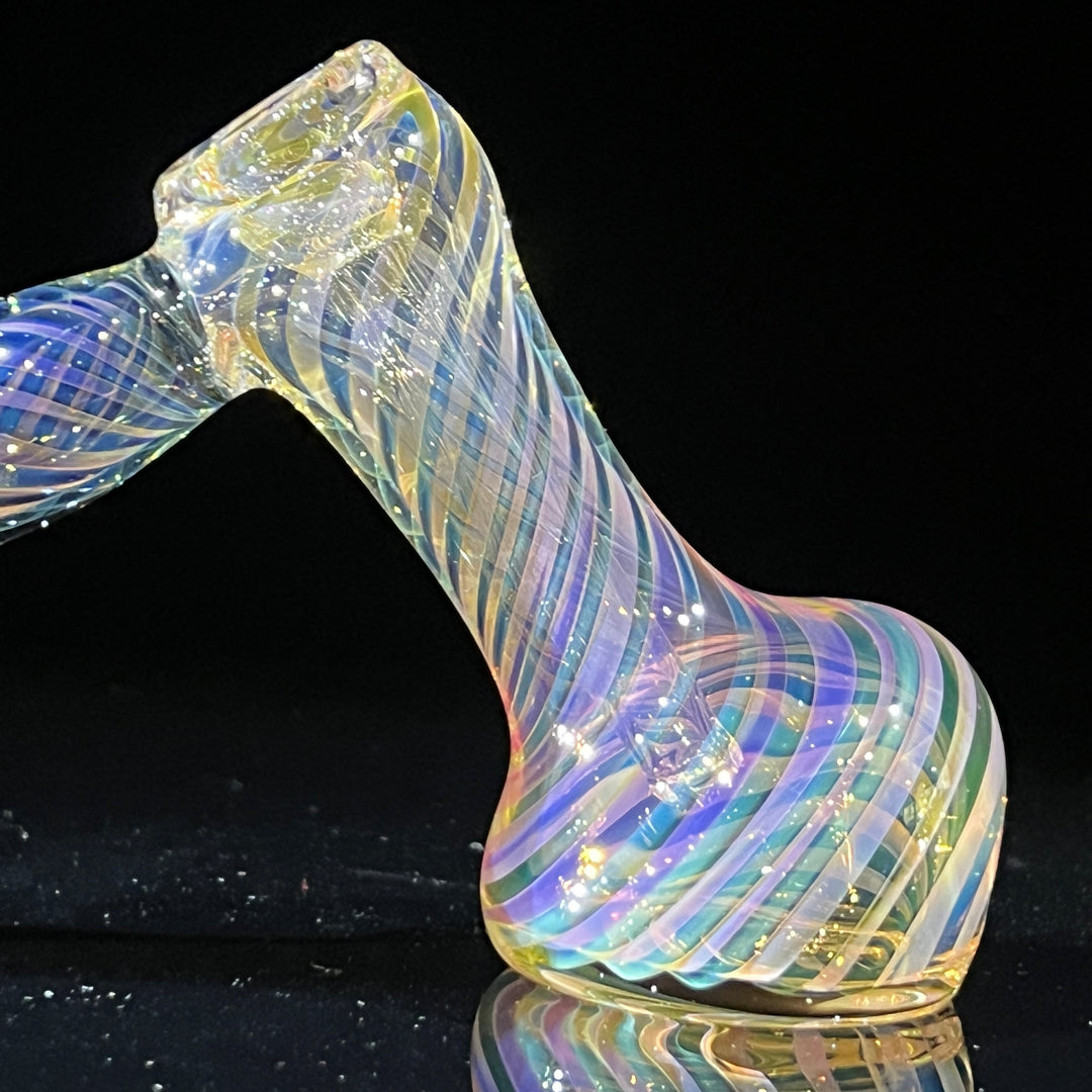 Thick Fumed Hammer Bubbler Glass Pipe Chuck Glass