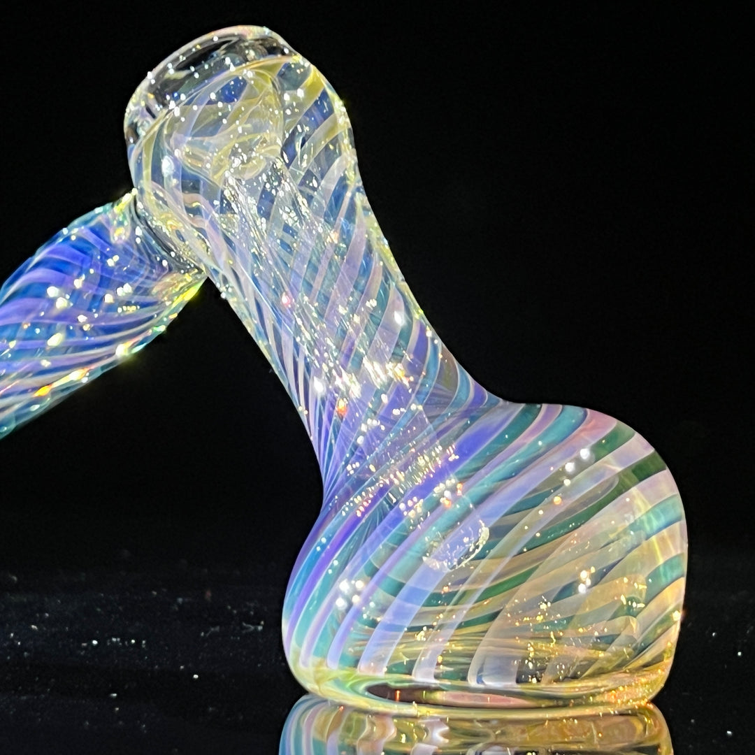 Thick Fumed Hammer Bubbler Glass Pipe Chuck Glass