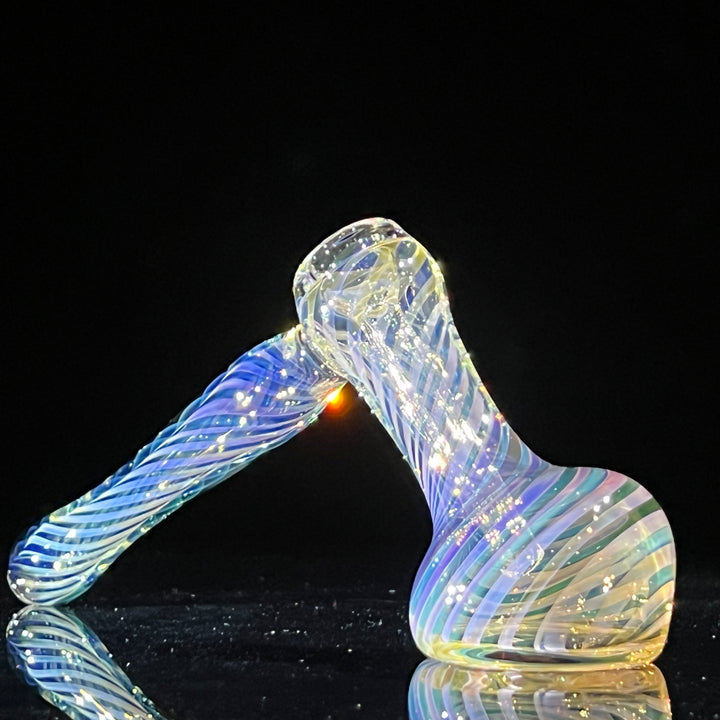 Thick Fumed Hammer Bubbler Glass Pipe Chuck Glass