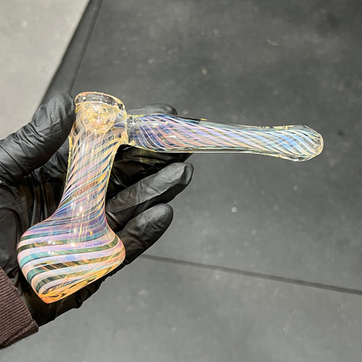 Thick Fumed Hammer Bubbler Glass Pipe Chuck Glass