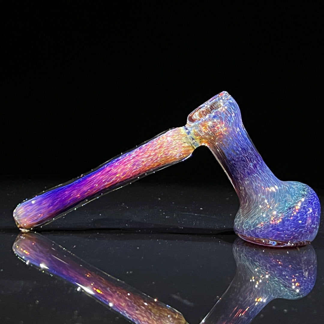 Thick Purple Hammer Bubbler Glass Pipe Chuck Glass